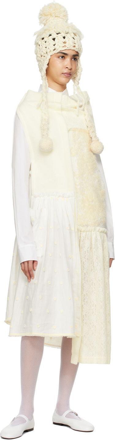 Pокля Comme des Garçons Comme Des Garçons Paneled Midi Dress Бяло | TN-O004-051, 3