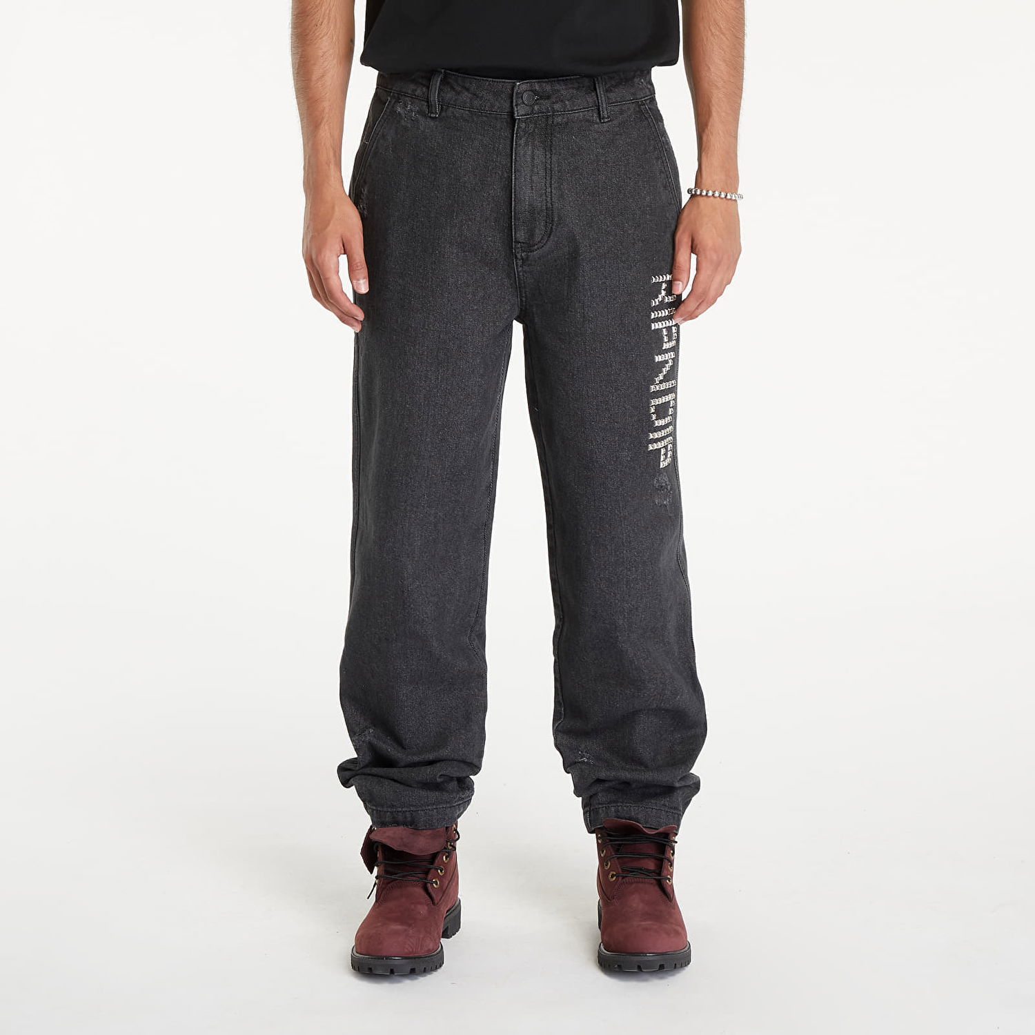 Дънки RIPNDIP Rockstar Distressed Denim Pants Black Черно | RNDSUM24115, 0