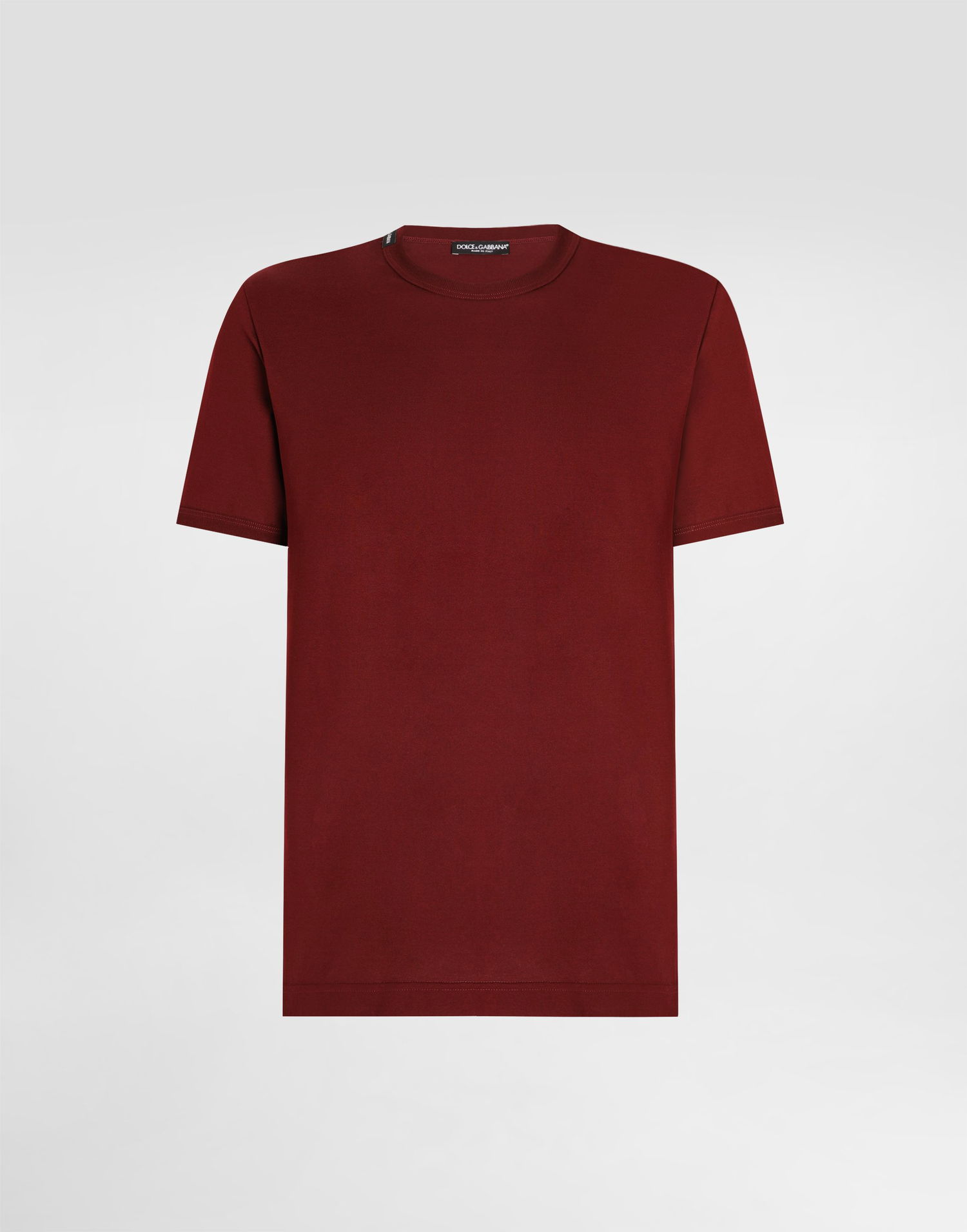 Тениска Dolce & Gabbana Dolce & Gabbana Cotton T-Shirt Бургунди | G8JX7TFU7EQR0369, 0