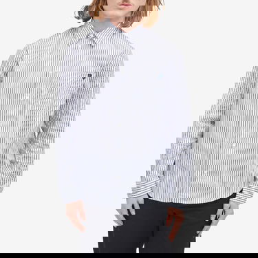 Риза Burberry Stripe Shirt With Logo Patch Бяло | 8102558-C1999, 2