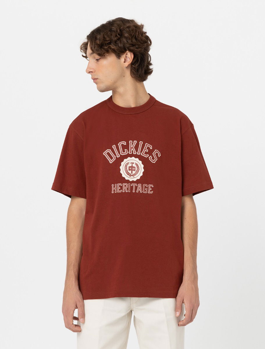 Тениска Dickies Oxford T-Shirt Червено | 0A4YFL, 0