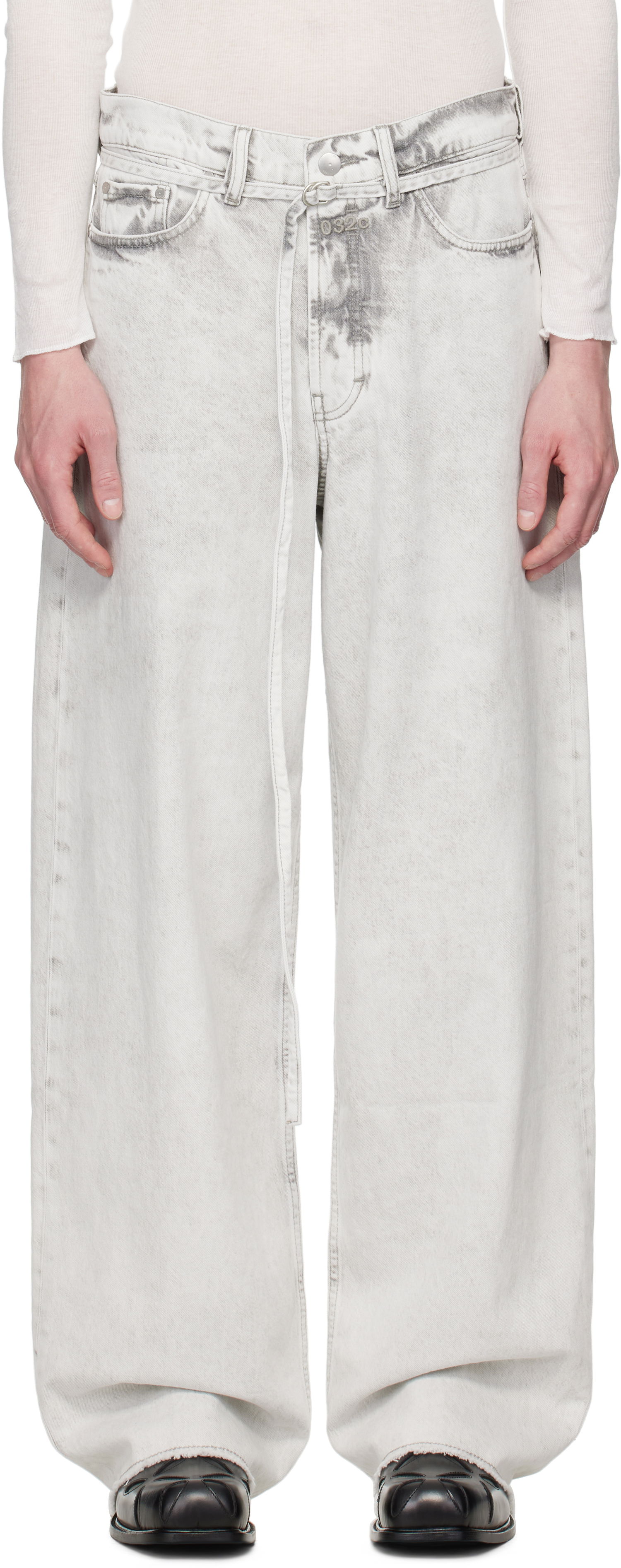 Дънки 032C 032c Down To Earth Wide Leg Jeans Сиво | S25-URD-1063-150, 0