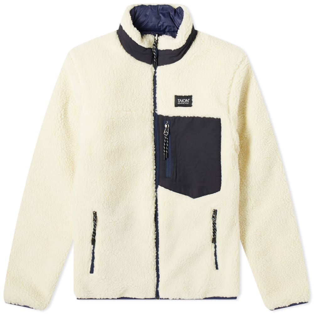 Яке TAION Reversible Fleece Down Jacket Бежово | TAION-R102MB-NVY, 0