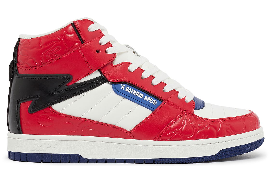 Кецове и обувки BAPE A Bathing Ape Bape Sta 88 Mid Red White Blue Червено | 1J30191027-RED, 0