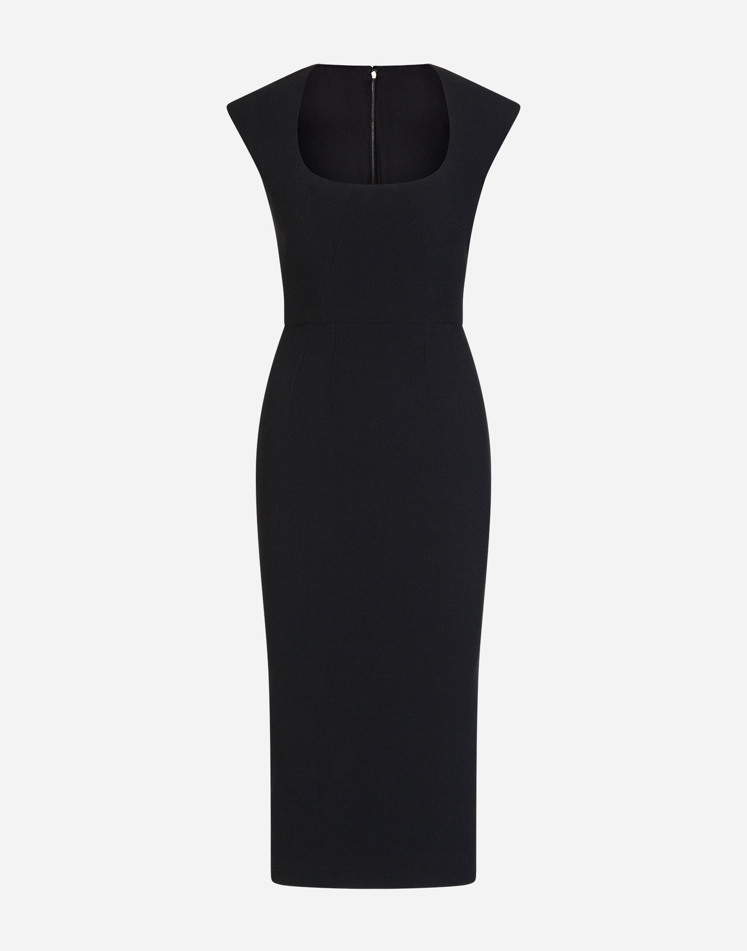 Pокля Dolce & Gabbana Cady Longuette Dress Черно | F6I8GTFURDVN0000, 0