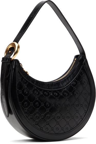 Дамска чанта Marine Serre Marine Serre Moonogram Embossed Leather Eclips Mini Bag Черно | WBA002A CLEA0051, 1