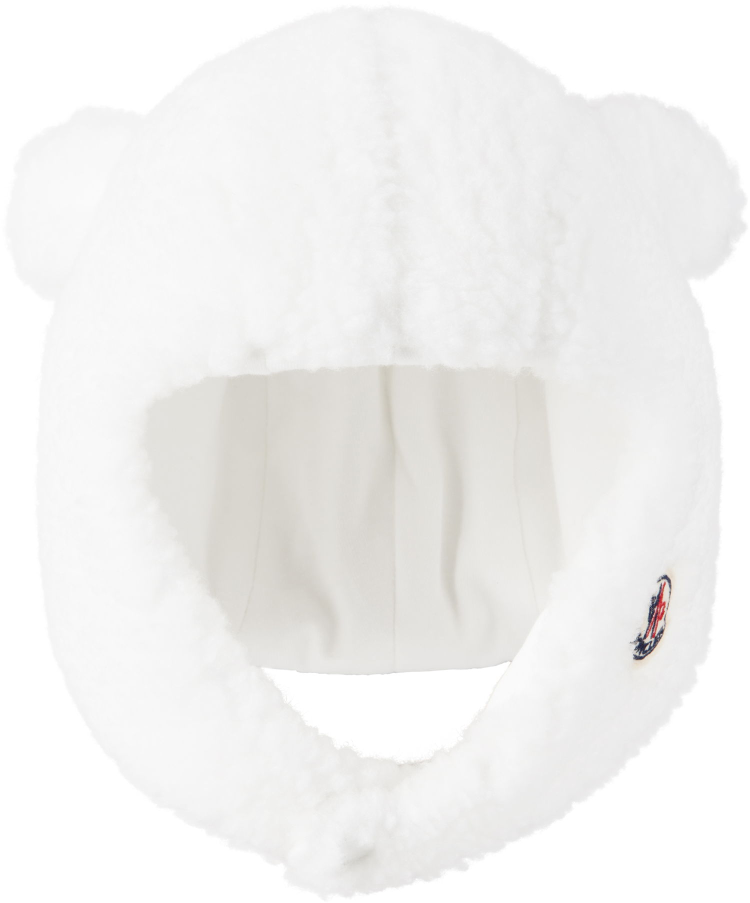 Шапка Moncler Moncler Enfant Teddy Earflap Beanie Бяло | K29513B0000189A3X, 0