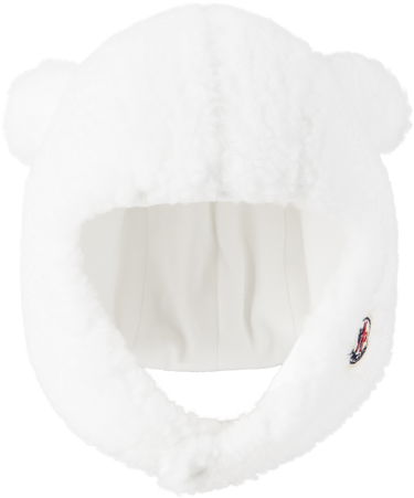Шапка Moncler Moncler Enfant Teddy Earflap Beanie Бяло | K29513B0000189A3X, 0