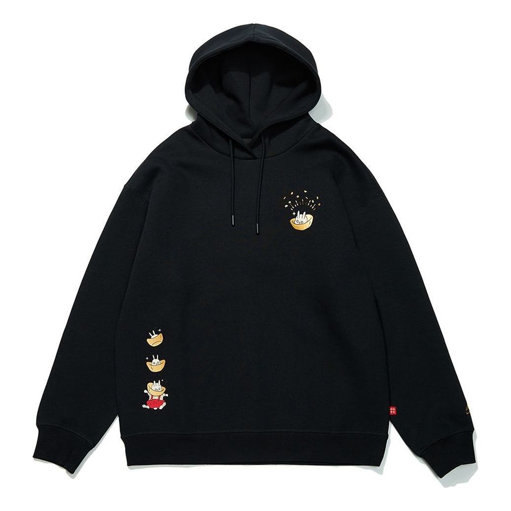 Суитчър Li-Ning Cartoon Graphic Print Pullover Hoodie Черно | AWDT056-2, 0