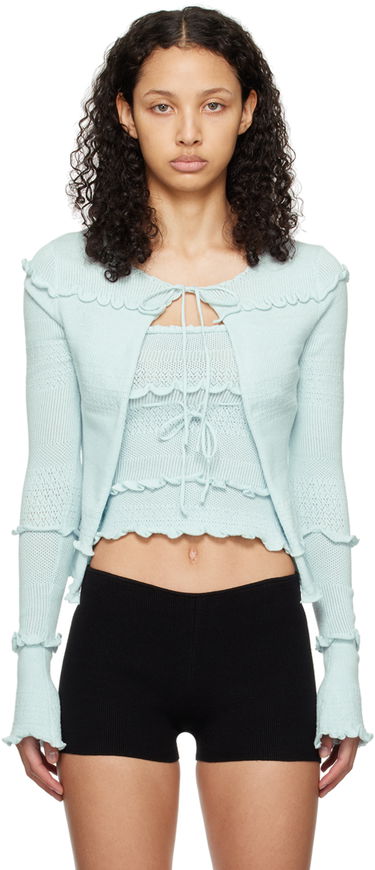 Пуловер GUIZIO Guizio Balena Knit Cardigan Синьо | R24641S035, 0
