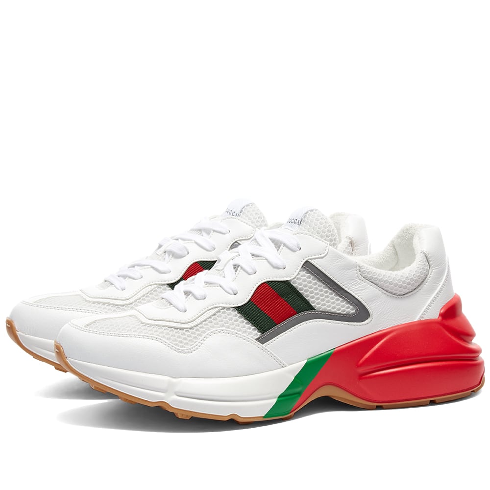 Кецове и обувки Gucci Rhyton Sneaker Бяло | 643491-2H060-9088, 1