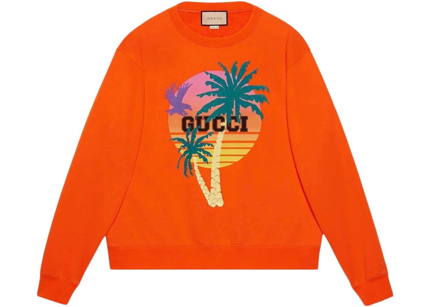 Суитчър Gucci Love Parade Printed Cotton Sweatshirt Orange Оранжево
 | 626990 XJE0U 7548, 0