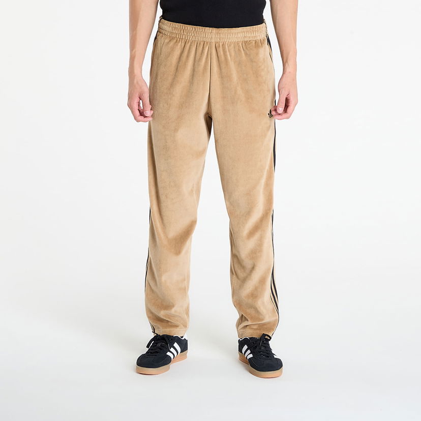 Спортни панталони adidas Originals adidas SST Adicolor Velour Track Pants Бежово | JX1556