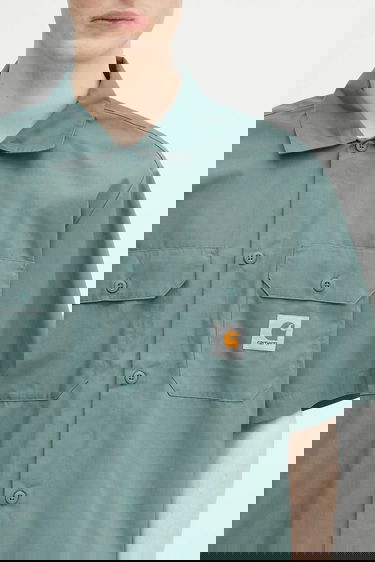 Риза Carhartt WIP S/S Craft Shirt Relaxed Fit Classic Collar Зелено | I035232.2M2XX, 3