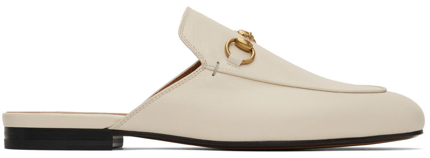 Кецове и обувки Gucci Princetown Loafers "Off-White" Бяло | 423513 C9D00, 0