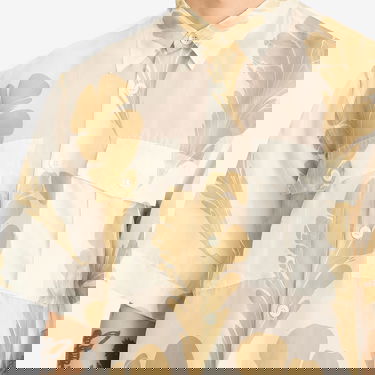 Риза Dries Van Noten Dries Van Noten Cass Print Vacation Shirt, Size Large Бежово | 251-020724-1197-979, 5
