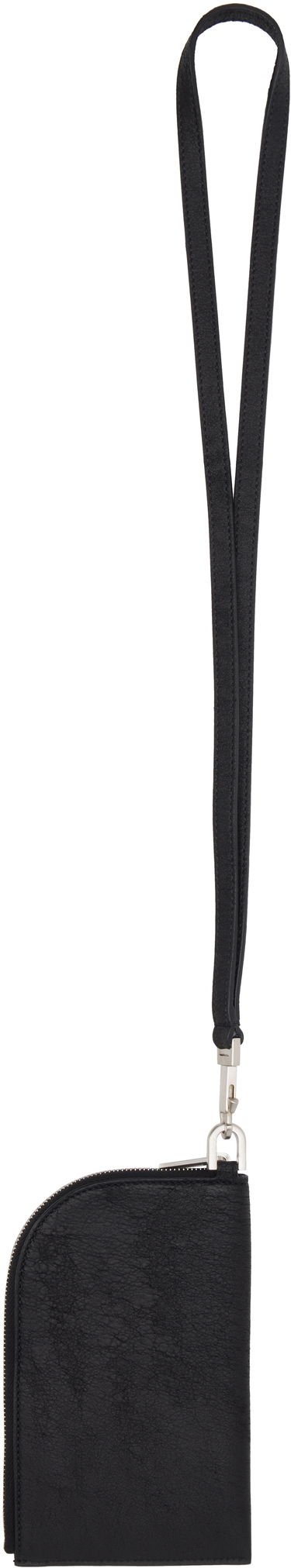 Портфейл Rick Owens Rick Owens Hollywood Leather Neck Wallet Сиво | RA01E0611 LBA, 2