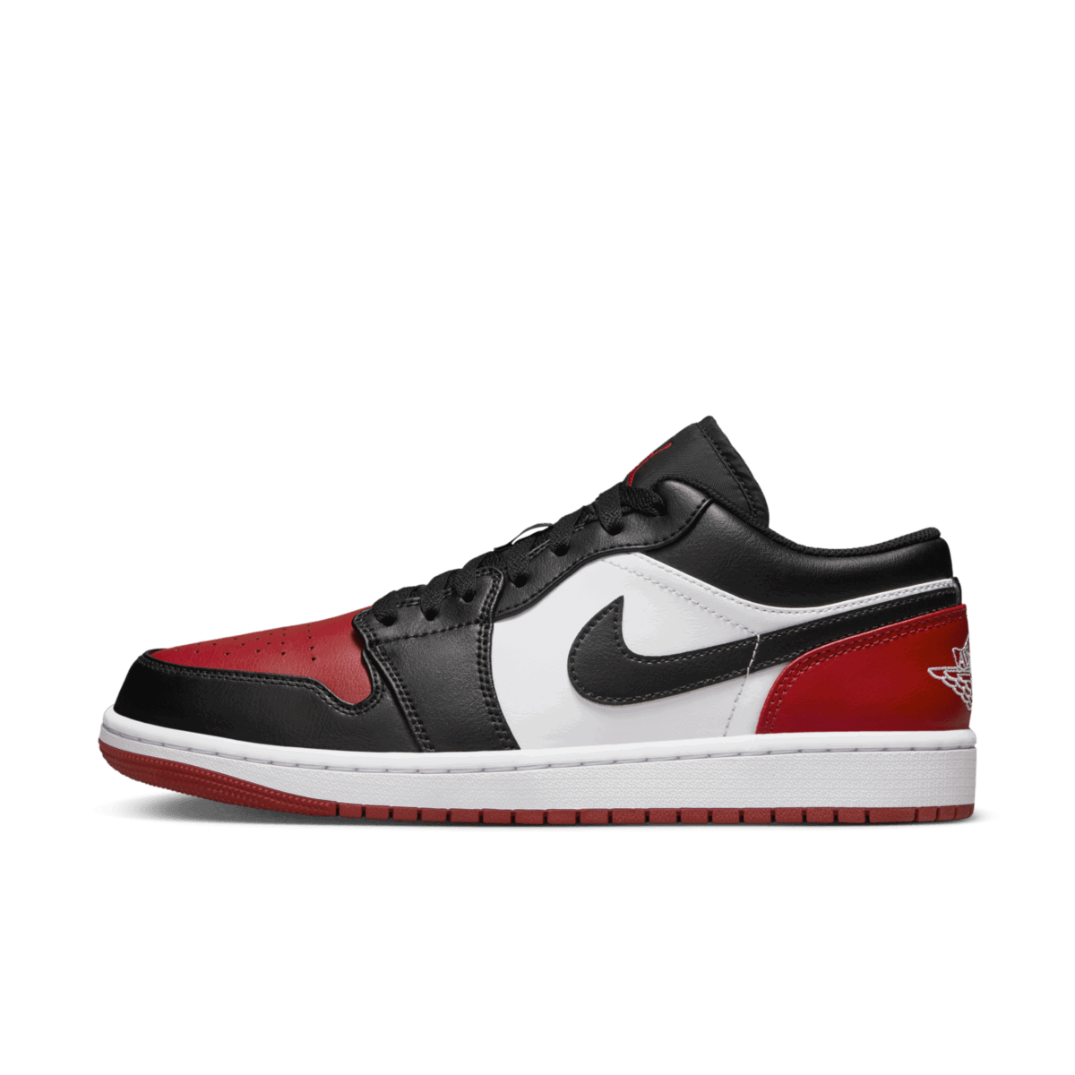 Кецове и обувки Jordan Air Jordan 1 Low "Bred Toe 2.0" Червено | 553558-161, 0