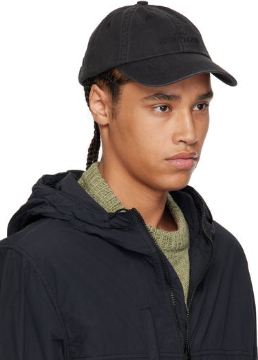 Шапка с козирка Stone Island Stone Island Brushed Cotton Gabardine Cap Черно | K1S15 9100002 S0106, 1