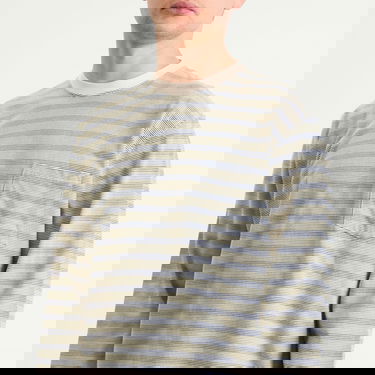Тениска BEAMS Beams Plus Long Sleeve Striped Pocket Tee Бежово | 3814-0087-048-05, 5