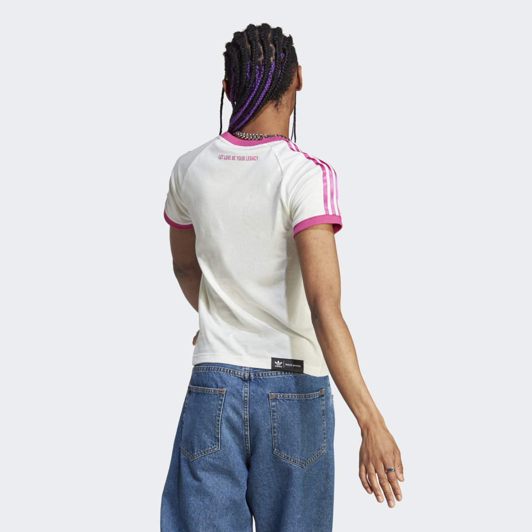 Тениска adidas Originals PRIDE RM 3-Stripes Tee Бяло | IU0053, 1