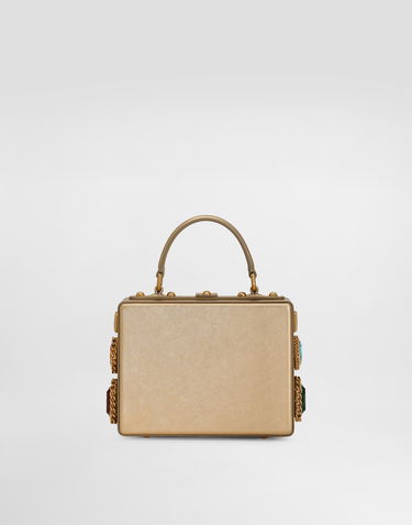 Дамска чанта Dolce & Gabbana Dolce & Gabbana Dolce Box Handbag with Jewels Металик | BB5970AV1688H945, 2