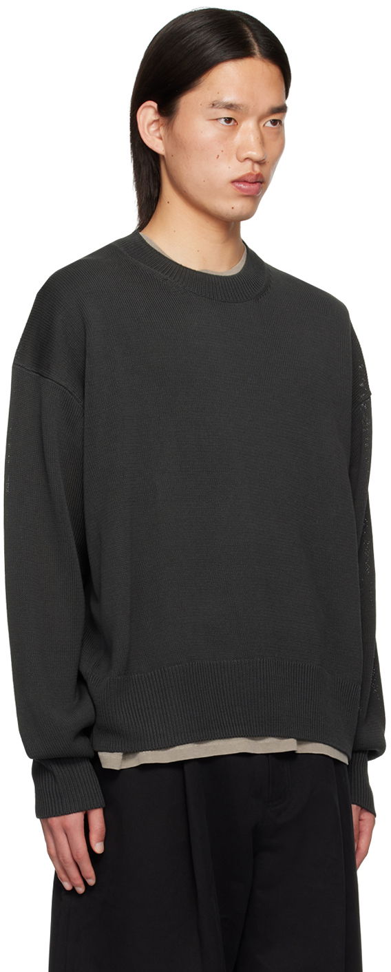 Пуловер Studio Nicholson Studio Nicholson Kami Sweater Зелено | KAMI SNM - 1195, 1