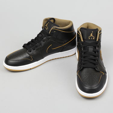 Кецове и обувки Jordan Air Jordan 1 Mid "Black Gold" Черно | 554724-042, 2