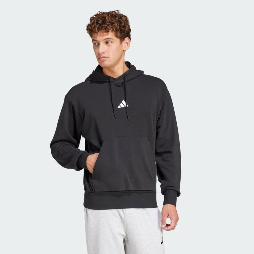 Суитчър adidas Performance Essentials Feel Cozy Terry Hoodie Черно | JE3849