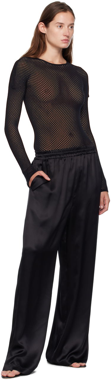 боди WARDROBE.NYC Rosie Huntington-Whiteley Edition Web Long Sleeve Bodysuit Черно | W1107R18KN, 4