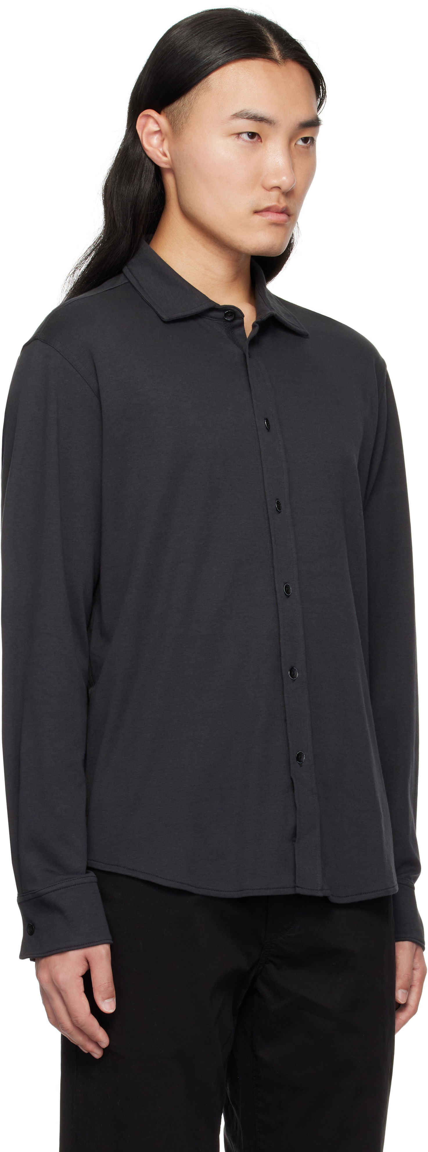 Риза rag & bone rag & bone Tomlin Cotton Shirt Черно | MBC24HA021W321, 1