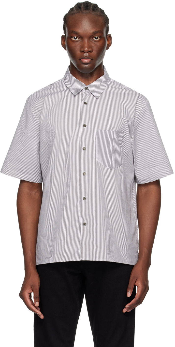 Риза rag & bone rag & bone Dalton Striped Shirt Бяло | MBW24PA018MSML, 0