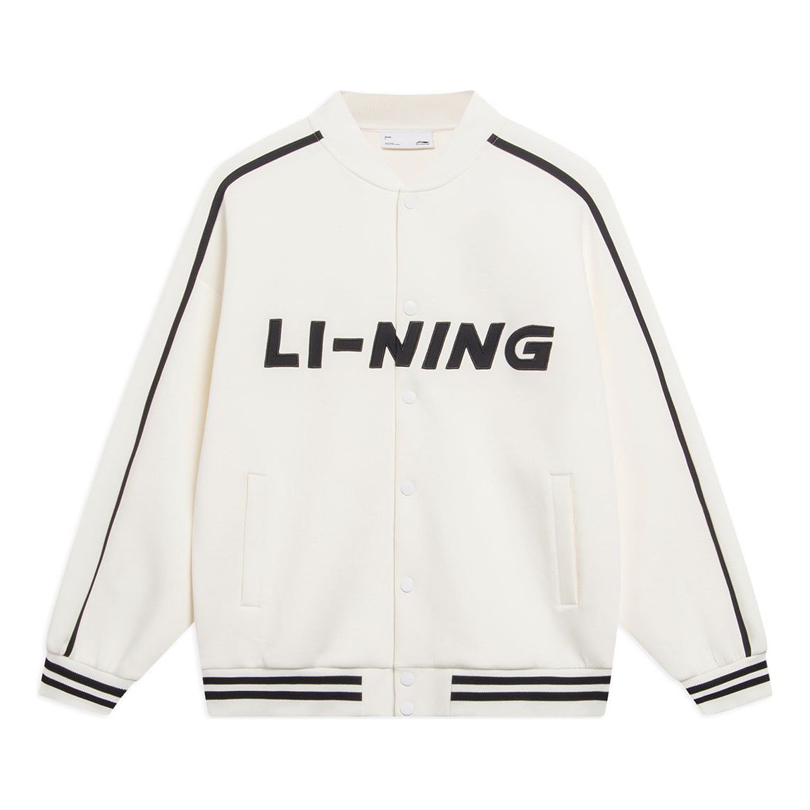 Яке бомбър Li-Ning Striped Graphic Baseball Jacket Бяло | AWDT545-1, 0