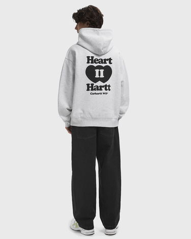 Суитчър Carhartt WIP Heart II Hartt Zip-Up Hoodie Сиво | I035176-482.XX, 1