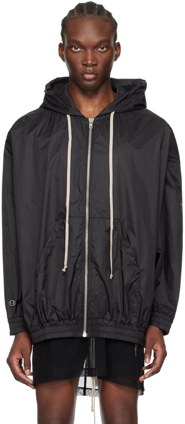 Ветровка Rick Owens Jumbo Jason's Hoodie Черно | CM01D0632 CHNY, 0