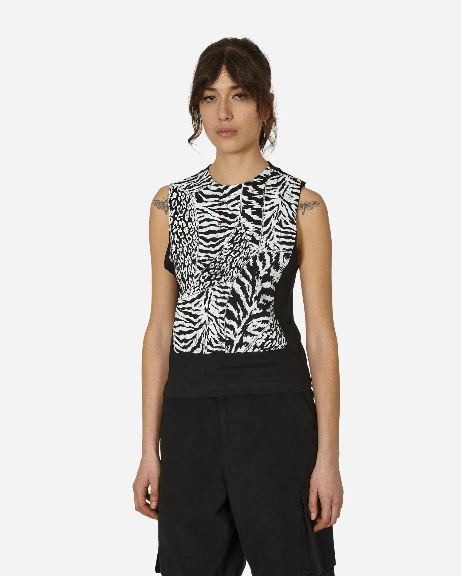 Жилетка Aries Animal Screen Vest Black Черно | SUAR40002 BLK, 0