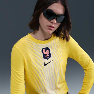 Фланелка Nike FFF 2025/26 Stadium Replica Dri-FIT Long Sleeve Goalkeeper Jersey Жълто | HM9799-718, 3