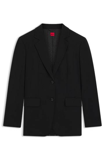 Яке BOSS Regular-fit blazer in stretch crepe Черно | 50554471, 0