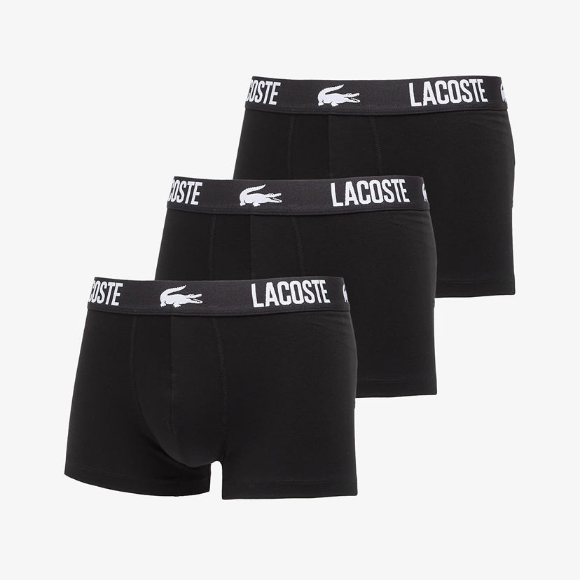 Боксерки Lacoste 3-Pack Trunk Black Черно | 5H2393 031