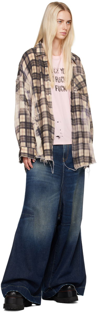 Дънки R13 R13 Jesse Wide Leg Jeans Синьо | R13WD082 D144A, 3