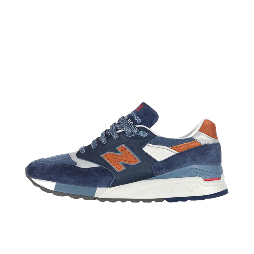 Кецове и обувки New Balance 998 Distinct Retro Ski Navy Blue Aster Carmel Кафяво | M998DSNG