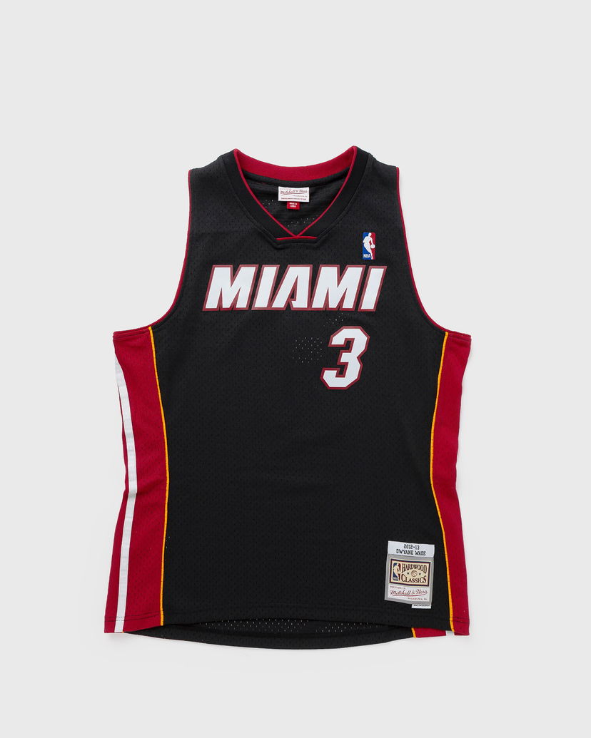 Фланелка Mitchell & Ness NBA SWINGMAN JERSEY MIAMI HEAT 2012-13 DWYANE WADE #3 Черно | SMJY6132-MHE12DWABLCK