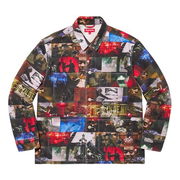 Nas and DMX Collage Denim Chore Coat