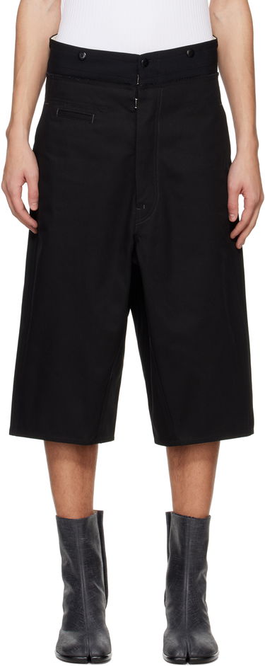 Къси панталони Maison Margiela Maison Margiela Spliced Cotton Shorts Черно | S50MU0079 M35206, 0
