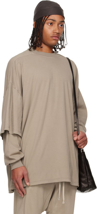 Суитчър Rick Owens Concordians Tommy Hustler Layered Sleeve Oversized Sweatshirt Бежово | DU02E7266 JDB, 1