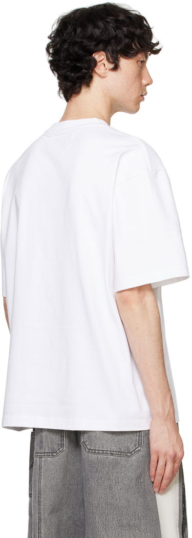 Тениска Feng Chen Wang Feng Chen Wang Paneled Collar T-Shirt Бяло | FF12TSH713, 2