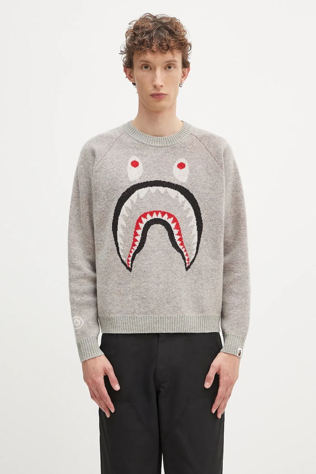 A Bathing Ape Shark Knit Sweater