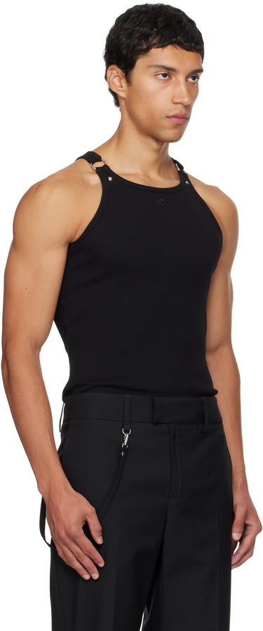 Потник Courrèges Courrèges Buckle 90's Rib Tank Top Черно | 325JDE139JS0194, 1