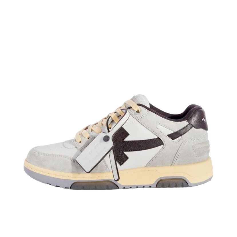 Кецове и обувки Off-White Out Of Office OOO Low Tops Light Grey Anthracite Сиво | OMIA189S24LEA0110511