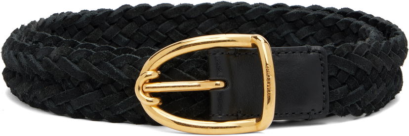 Колани Tom Ford TOM FORD Woven Suede Belt Черно | TB314-ICL095X